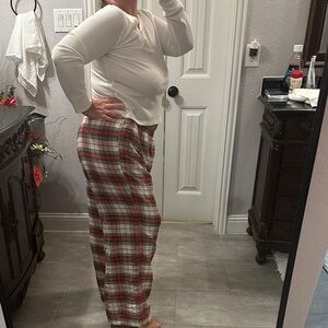 GAP Body Plaid Pajama set SZ XL NWOT